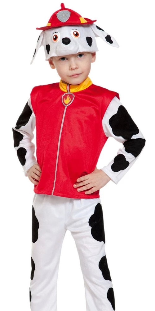 Детский карнавальный костюм Щенячий Патруль «Маршал» для девочек и мальчиков
