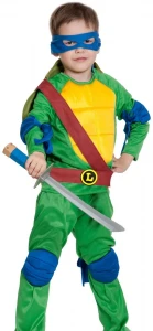 Детский костюм Черепашка-Ниндзя «Леонардо» для мальчиков