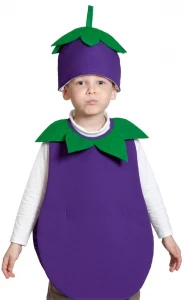 Детский маскарадный костюм «Баклажан» для мальчиков и девочек