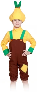 Детский карнавальный костюм Лук «Чиполлино» для мальчиков и девочек