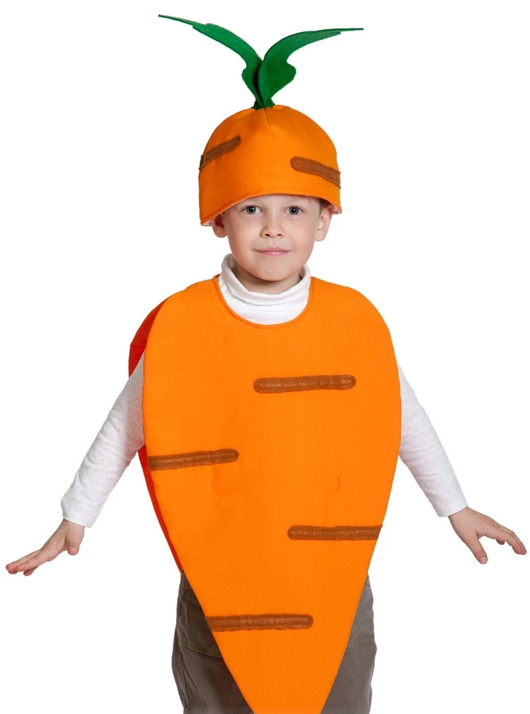 Детский карнавальный костюм «Морковка» для девочек и мальчиков
