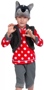 Детский карнавальный костюм Волк «Зубами Щёлк» для мальчиков