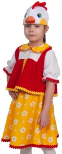 Детский карнавальный костюм Курочка «Ряба» для девочек
