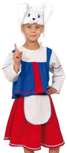 Детский карнавальный костюм Зайка «Хозяйка» для девочек