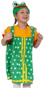 Детский карнавальный костюм Лягушка «Квакушка» для девочек