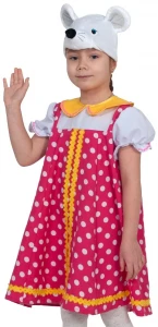 Детский карнавальный костюм Мышка «Норушка» для девочек