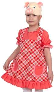 Детский карнавальный костюм Свинка «Пинки» для девочек