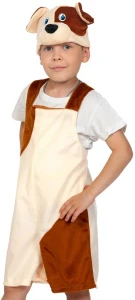 Детский маскарадный костюм Собака «Песик» (плюш) для мальчиков и девочек