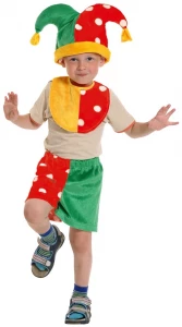 Детский карнавальный костюм «Скоморох» для девочек и мальчиков