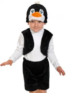 Детский карнавальный костюм «Пингвинчик» (лайт) для мальчиков и девочек
