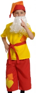 Детский карнавальный костюм Гном «Скромник» для мальчиков и девочек