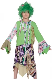 Детский карнавальный костюм «Кикимора» для девочек
