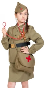 Детский костюм Военная «Медсестра» для девочек