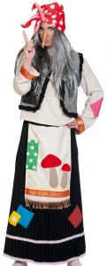 Карнавальный костюм «Баба Яга» женский