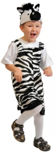 Детский маскарадный костюм «Зебра» для мальчиков и девочек