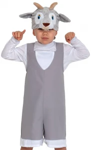 Детский карнавальный костюм «Козлик» (серенький) для мальчиков и девочек