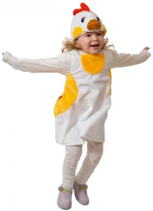 Детский карнавальный костюм «Курочка» (плюш) для девочек