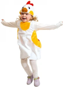 Детский карнавальный костюм «Курочка» (плюш) для девочек