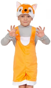 Детский карнавальный костюм «Лисенок» (плюш) для мальчиков