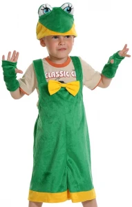 Детский карнавальный костюм «Лягушонок» (плюш) для девочек и мальчиков