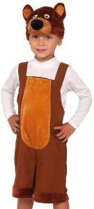 Детский карнавальный костюм «Мишка» бурый для мальчиков