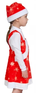 Детский карнавальный новогодний костюм «Мисс Санта» для девочек