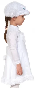 Детский карнавальный костюм «Овечка» белая для девочек