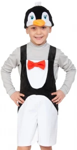 Детский карнавальный костюм «Пингвин» (плюш) для мальчиков и девочек