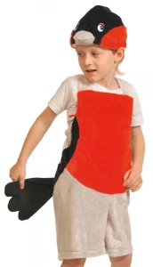 Детский карнавальный костюм «Снегирь» (плюш) для мальчиков и девочек