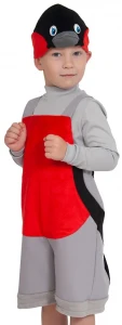 Детский маскарадный костюм «Снегирь» для мальчиков и девочек