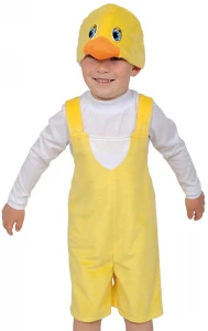 Детский карнавальный костюм «Утенок» (плюш) для мальчиков и девочек