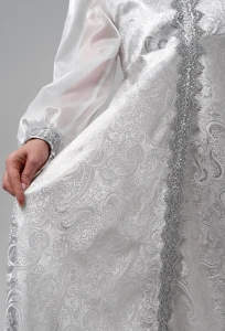 Новогодний костюм «Снегурочка» в белом для взрослых