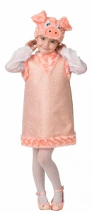 Детский карнавальный костюм Свинка «Жози» для девочек