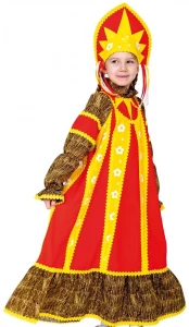 Детский карнавальный костюм «Масленица» для девочек