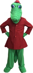 Ростовая кукла, костюм «Крокодил Гена» для взрослых