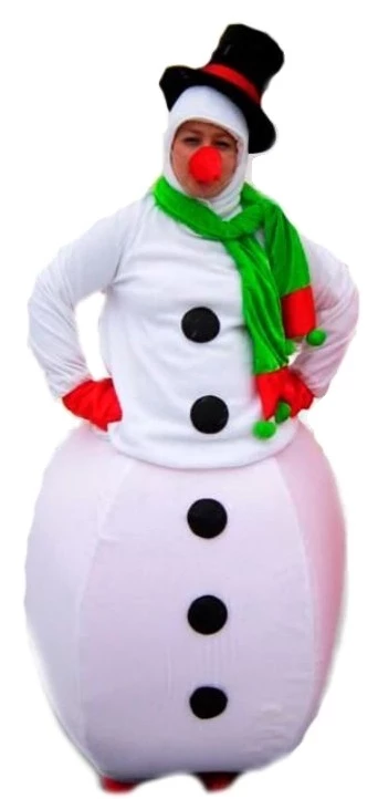 Ростовая кукла, костюм «Снеговик» для взрослых