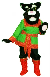 Ростовая кукла, костюм «Чёрный Кот» для взрослых
