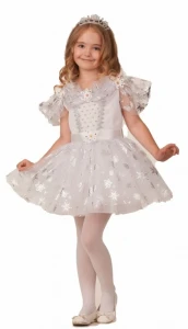 Новогодний костюм «Снежиночка» для девочек