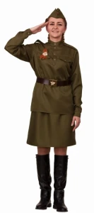 Военный костюм ВОВ «Солдатка» женский