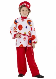 Детский карнавальный костюм «Дымковская игрушка» для мальчиков