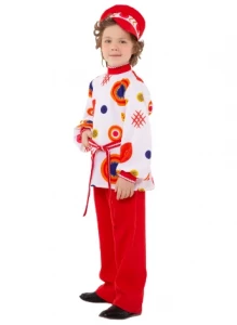 Детский карнавальный костюм «Дымковская игрушка» для мальчиков