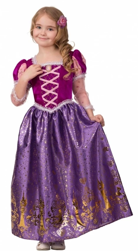 Детский маскарадный костюм Принцесса «Рапунцель» для девочек