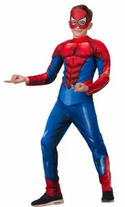 Детский костюм «Человек Паук» (с мускулами) для мальчиков