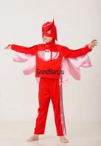 Детский карнавальный костюм «Герой в красном» для мальчиков