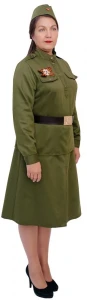 Военный костюм «Солдатка» ВОВ для женщин