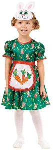 Детский карнавальный костюм Зайка «Аня» для девочек