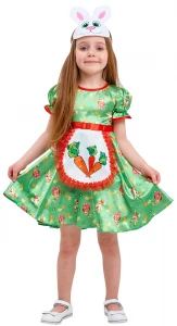 Детский карнавальный костюм Зайка «Аня» для девочек