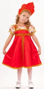 Детский Русский Народный костюм «Красна-Девица» для девочек