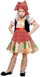 Маскарадный костюм «Баба-Яга» для девочек