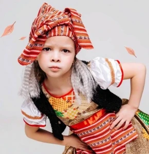 Маскарадный костюм «Баба-Яга» для девочек